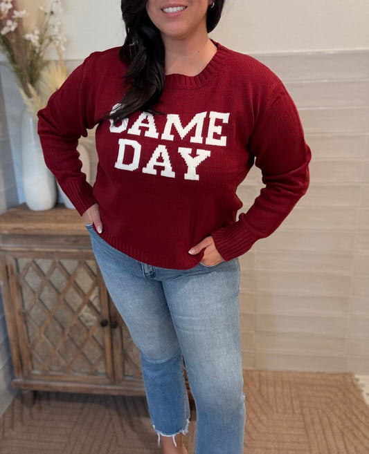 Maroon Game Day Sweater