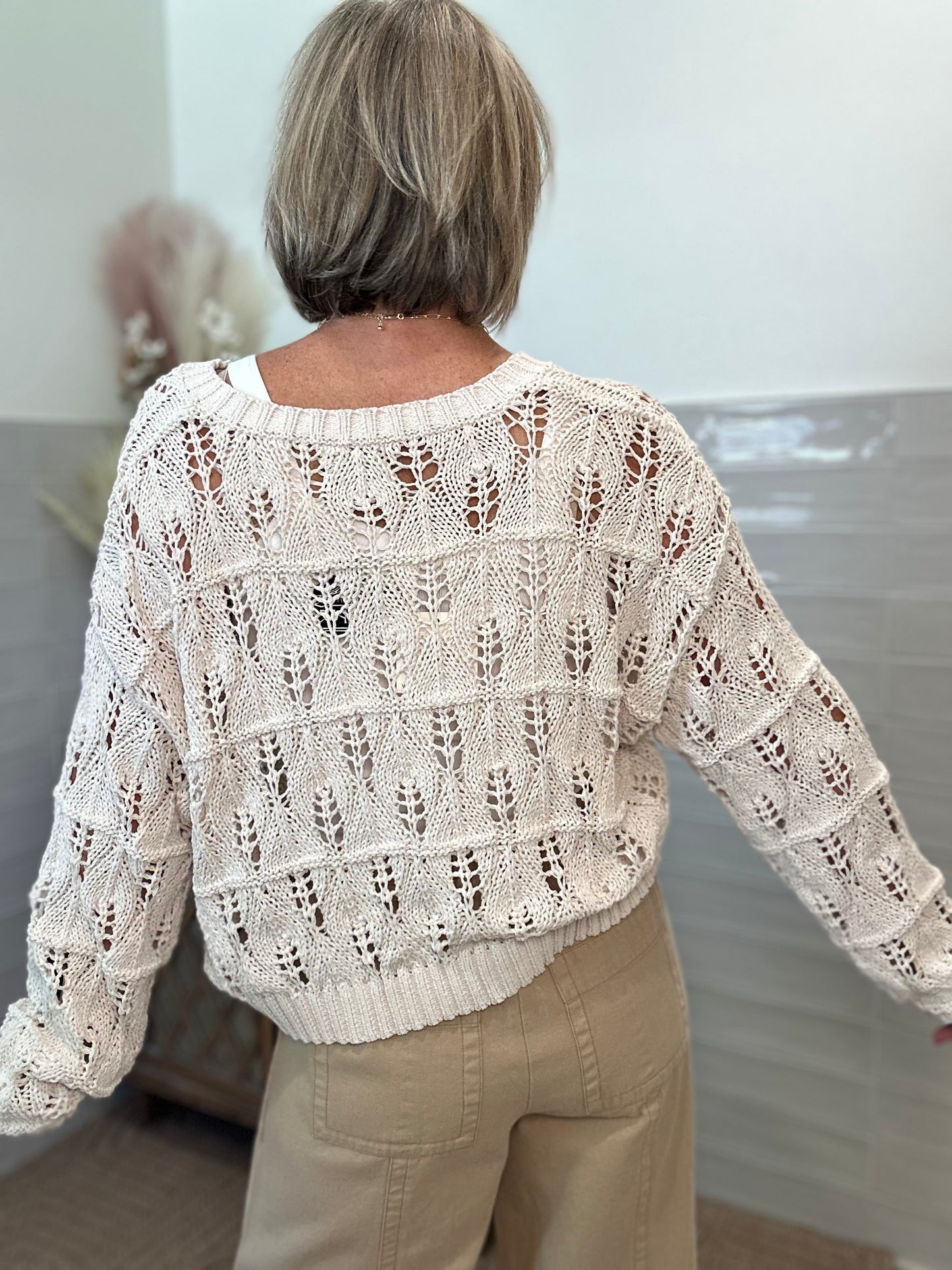 Ivory Soft Knit Sweater