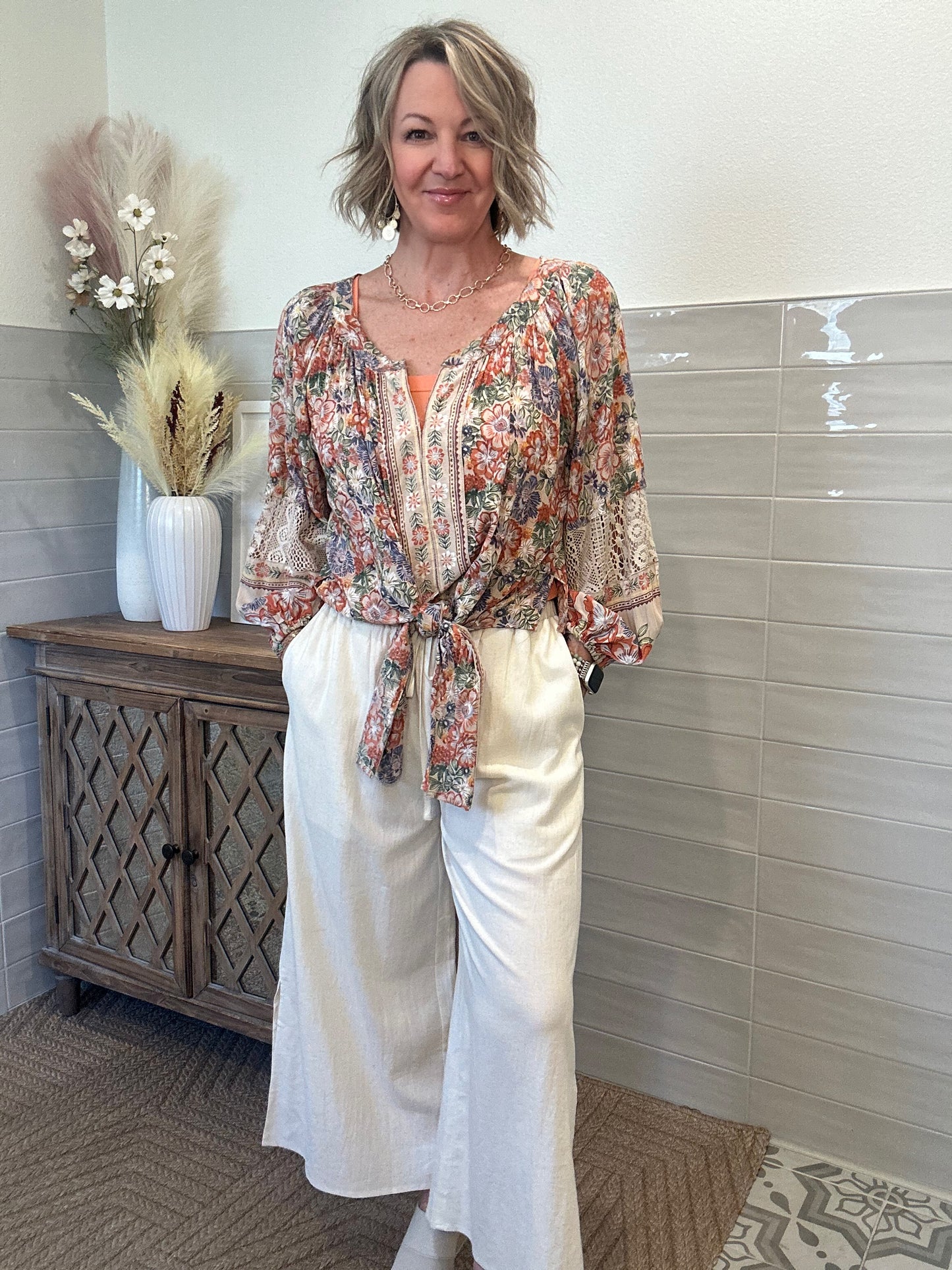 Sand Crochet Blouse