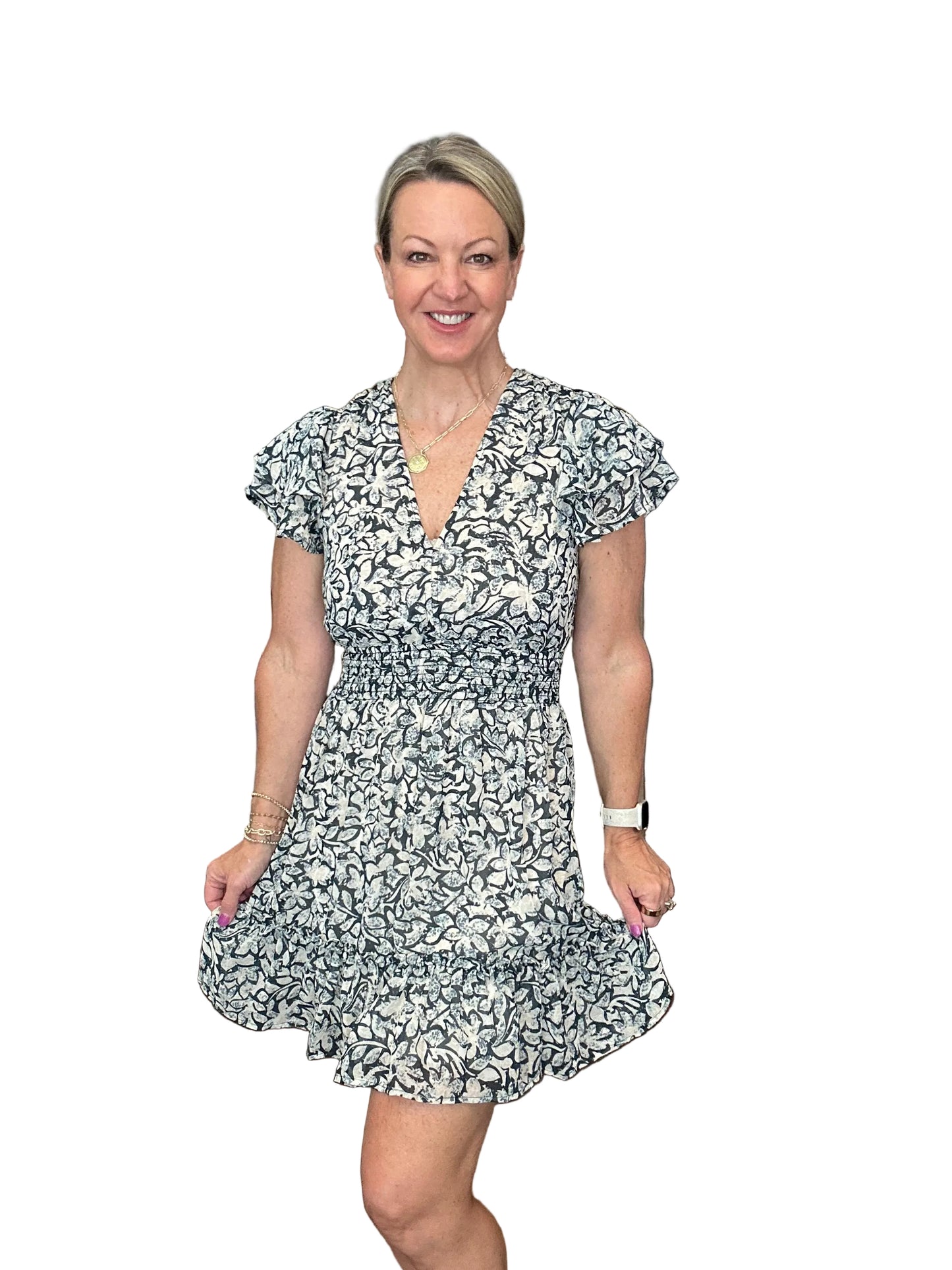 Floral Chiffon Dress