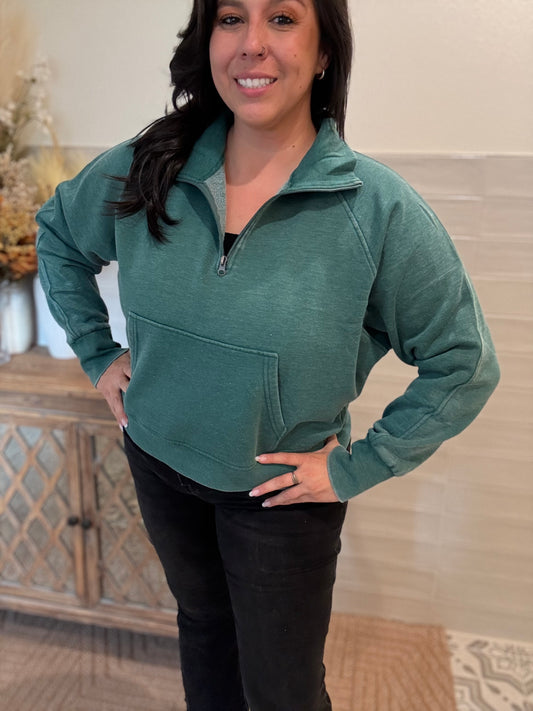 Dk Green Cozy Sweatshirt