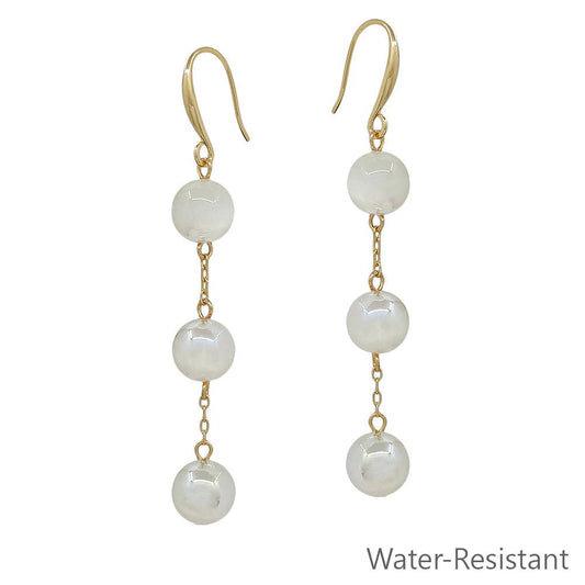 Water Resistant Triple Drop Earrings