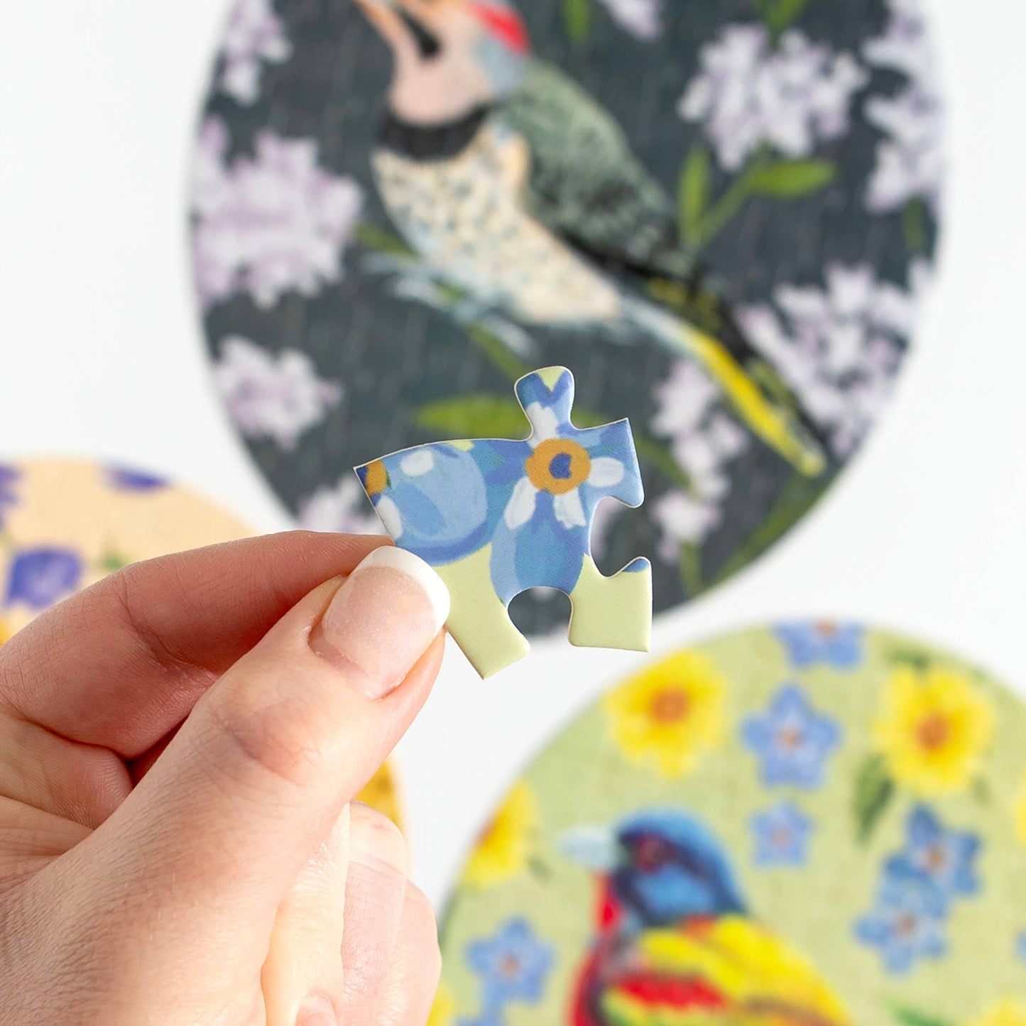 Feathered Friends - 100 Piece Birds Jigsaw Puzzles Set of 3