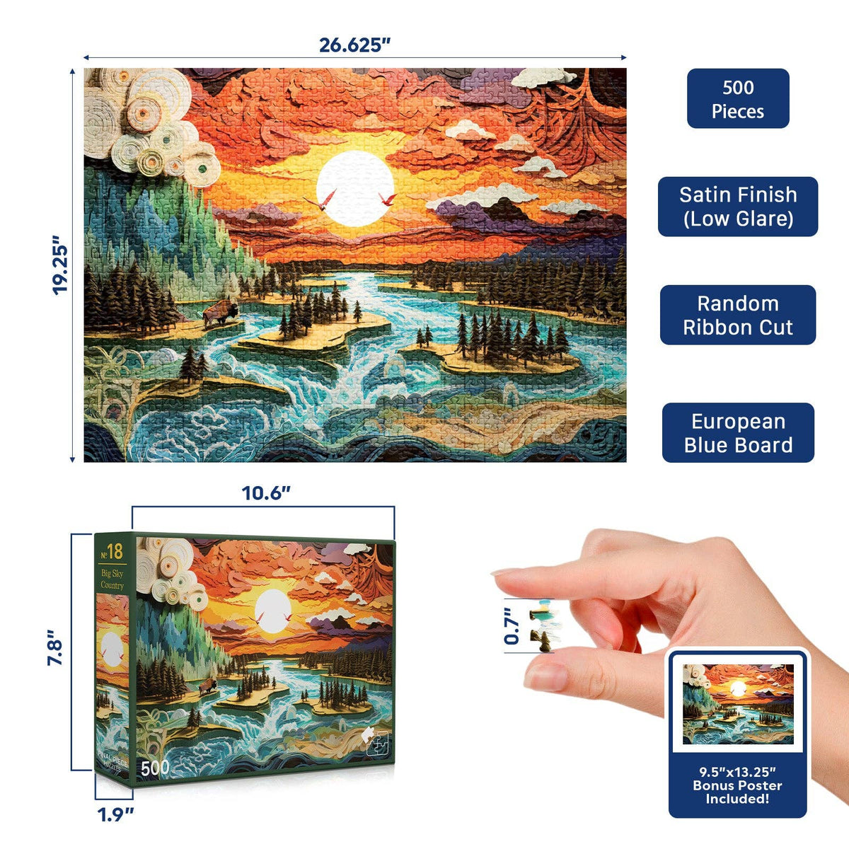 Big Sky Country Puzzle - 1000 Piece
