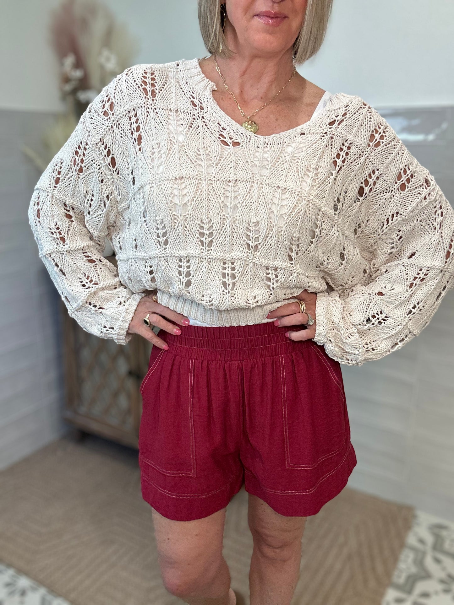 Ivory Soft Knit Sweater