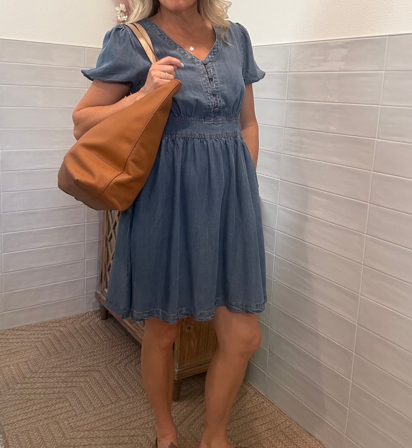 Tencel Chambray Denim Dress