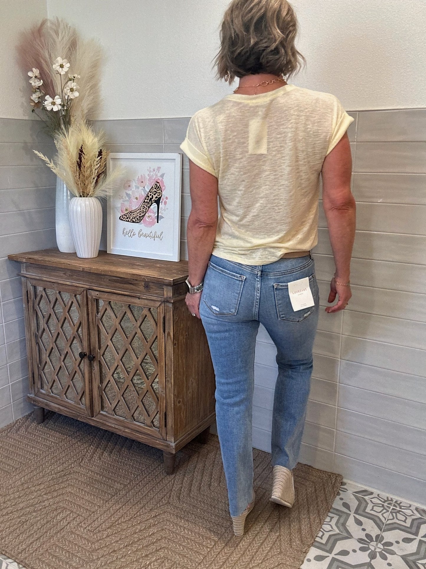 High Rise Kick Flare Jeans