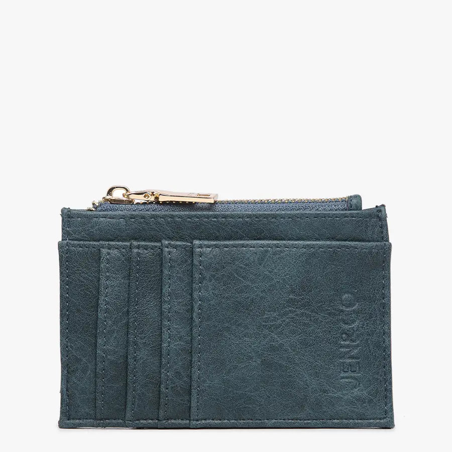 Sia Printed Card Holder Wallet -Deep Teal
