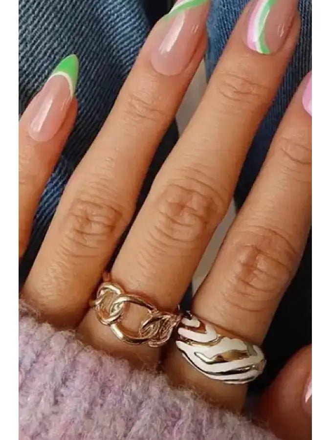 Gold Chunky Link Ring