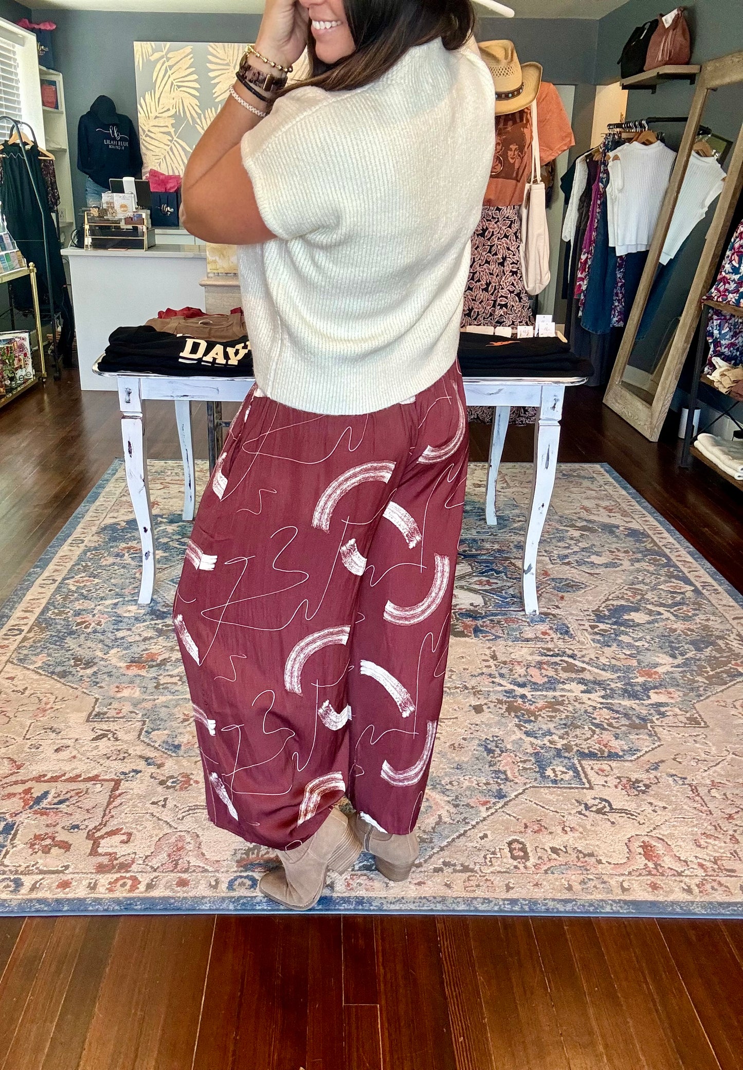 Vino Flowy Pants - Small