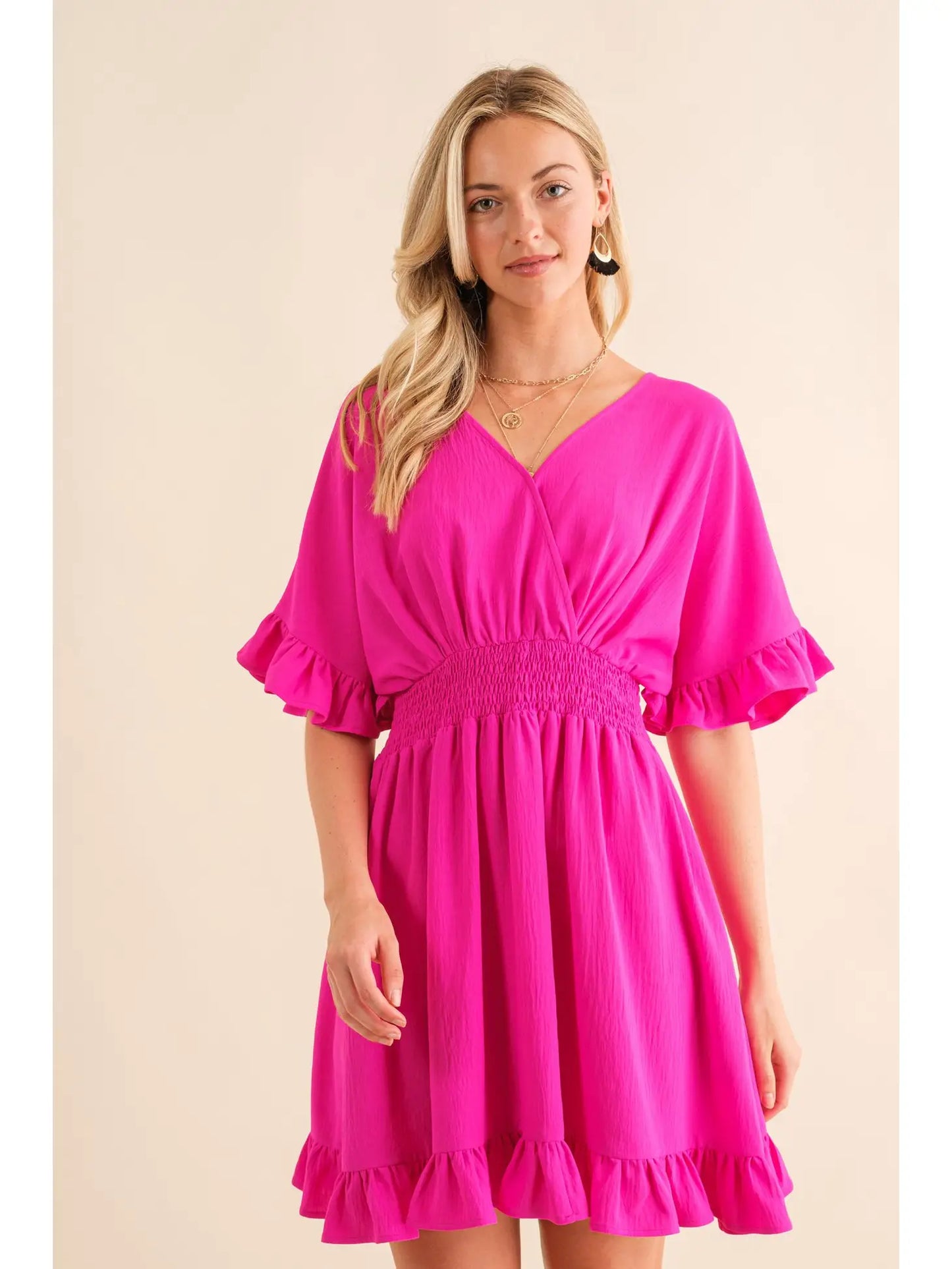 Hot Pink Fresh Dress
