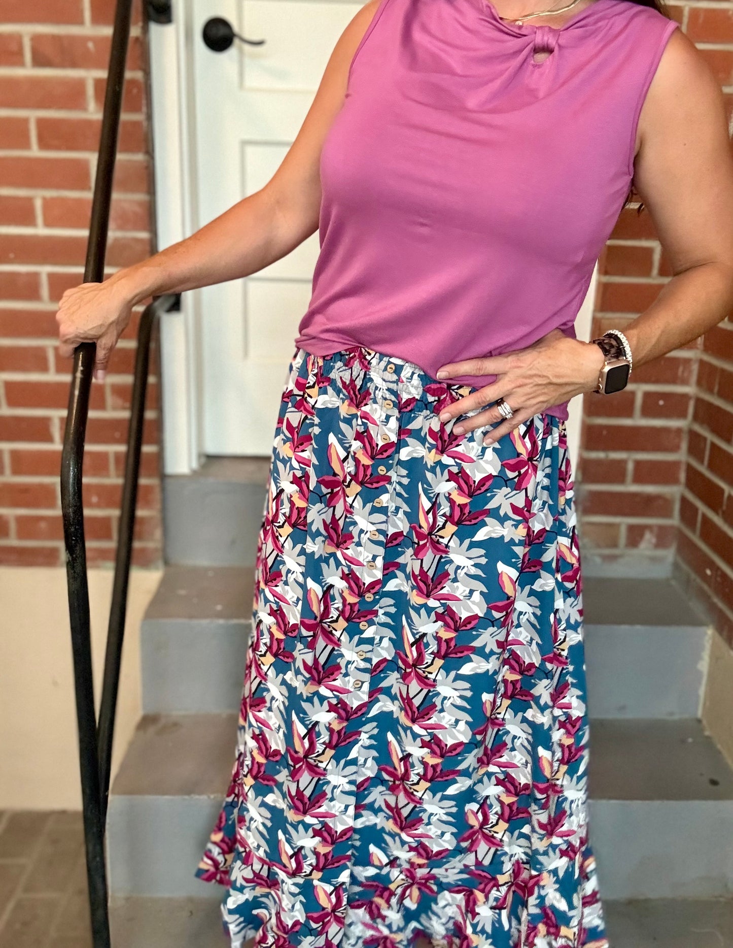 Pigeon Floral Maxi Skirt