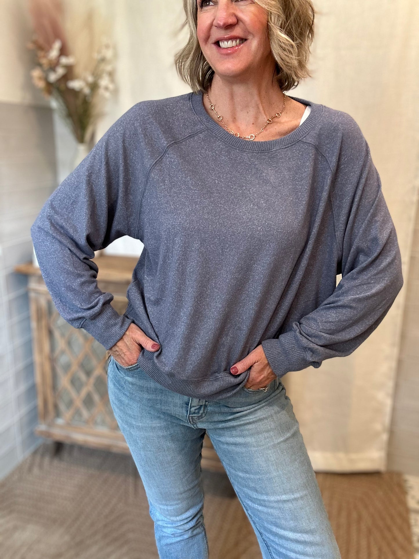 Soft Long Sleeve Shirt - Denim