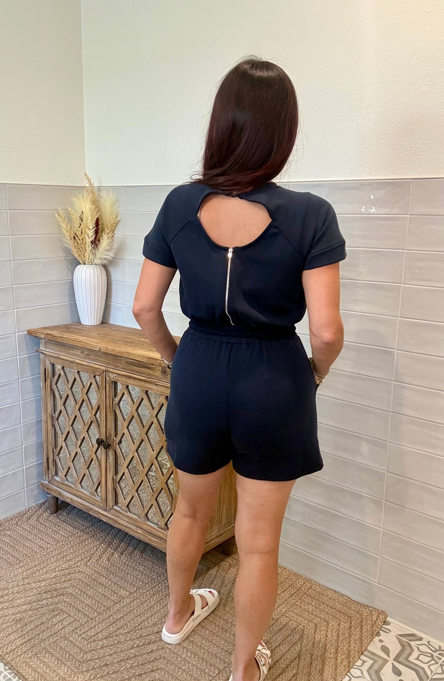 Buttery Soft Romper - Midnight