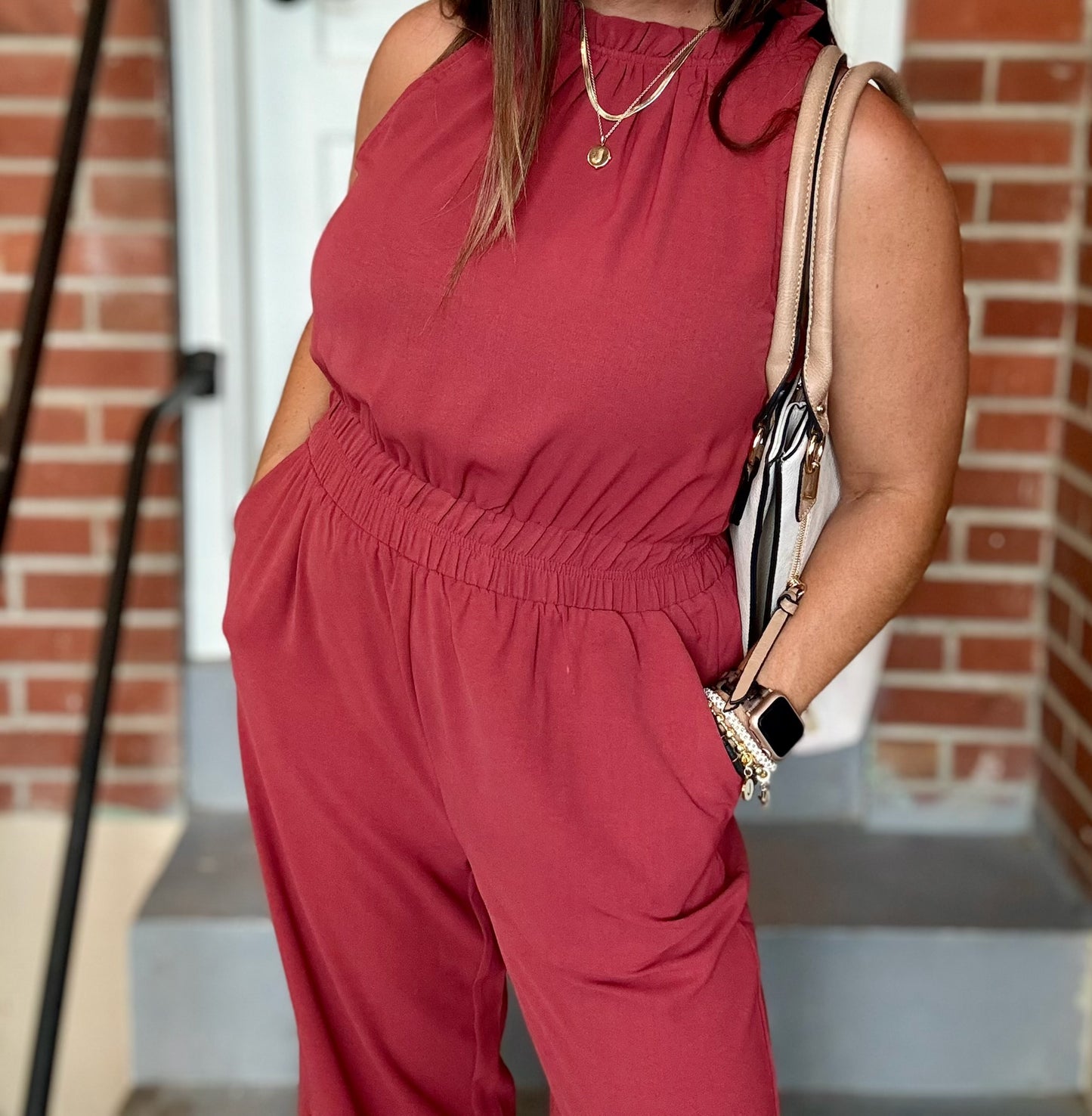 Halter Jumpsuit - Large