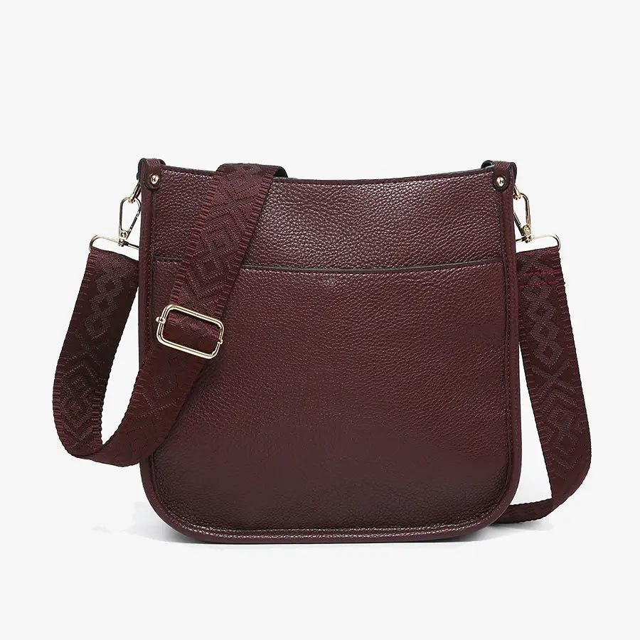 Posie Crossbody Hobo Bags - Merlot