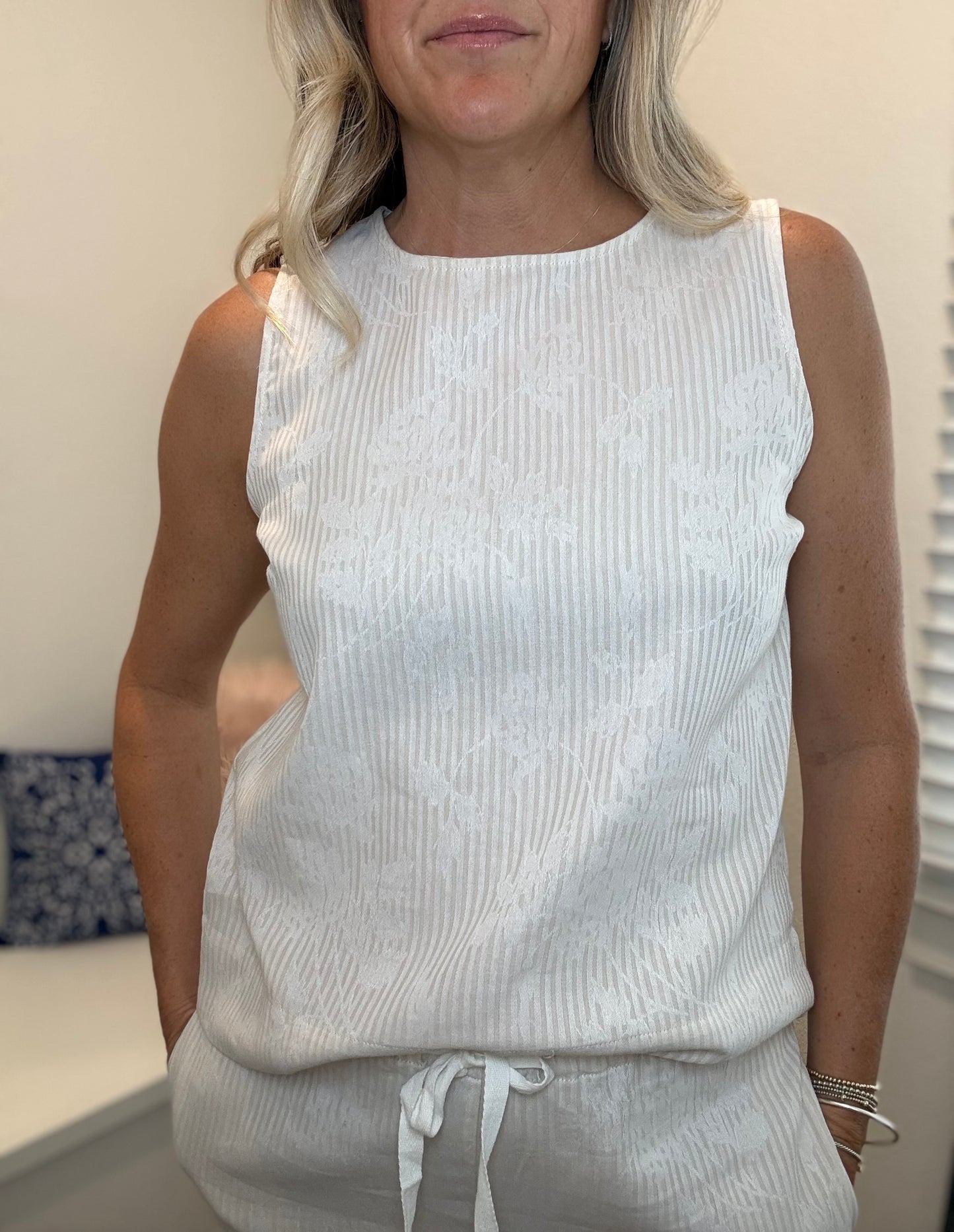Stripe Floral Blouse