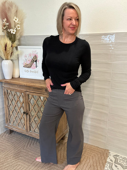 Steel Grey Pocket Pants