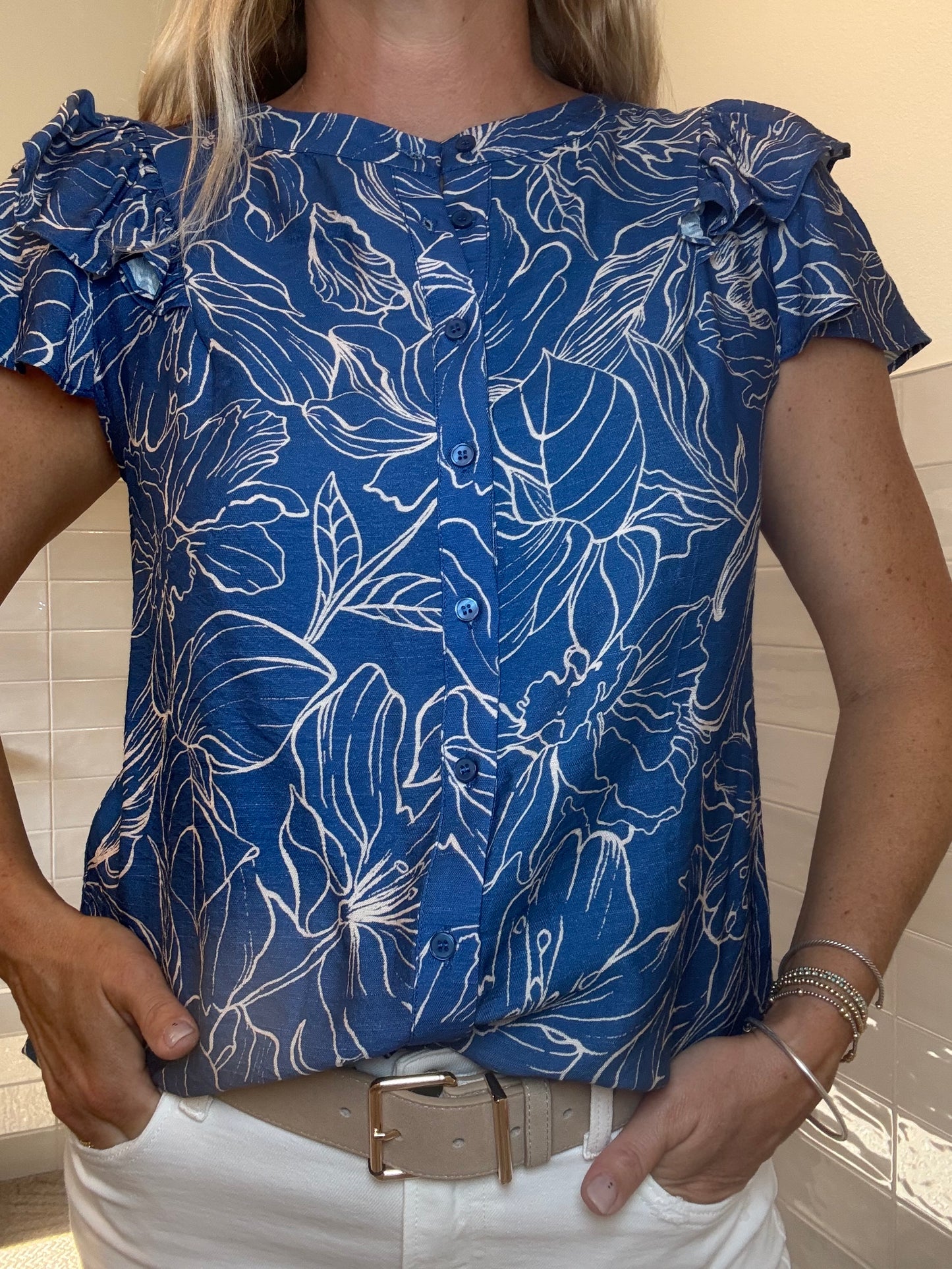 Cobalt Navy Blouse