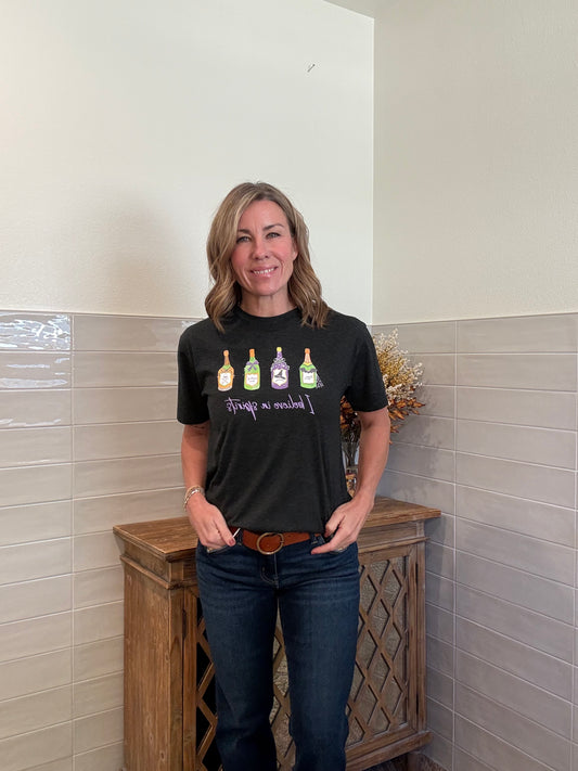 I Believe in Spirits Crew Neck T-Shirt