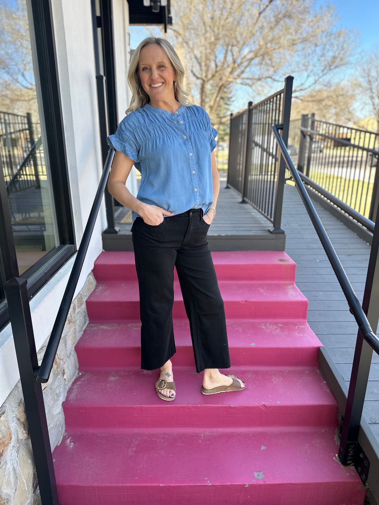 Black Wide Leg Jeans