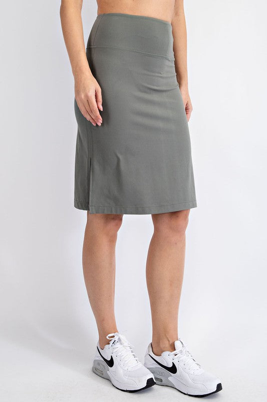 Grey Sage Pencil Skirt