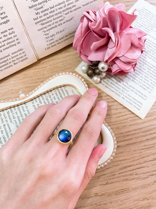 Labradorite Doublet Ring