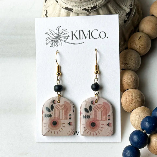 Polymer Clay Earrings - Everyday - Boho Abstract