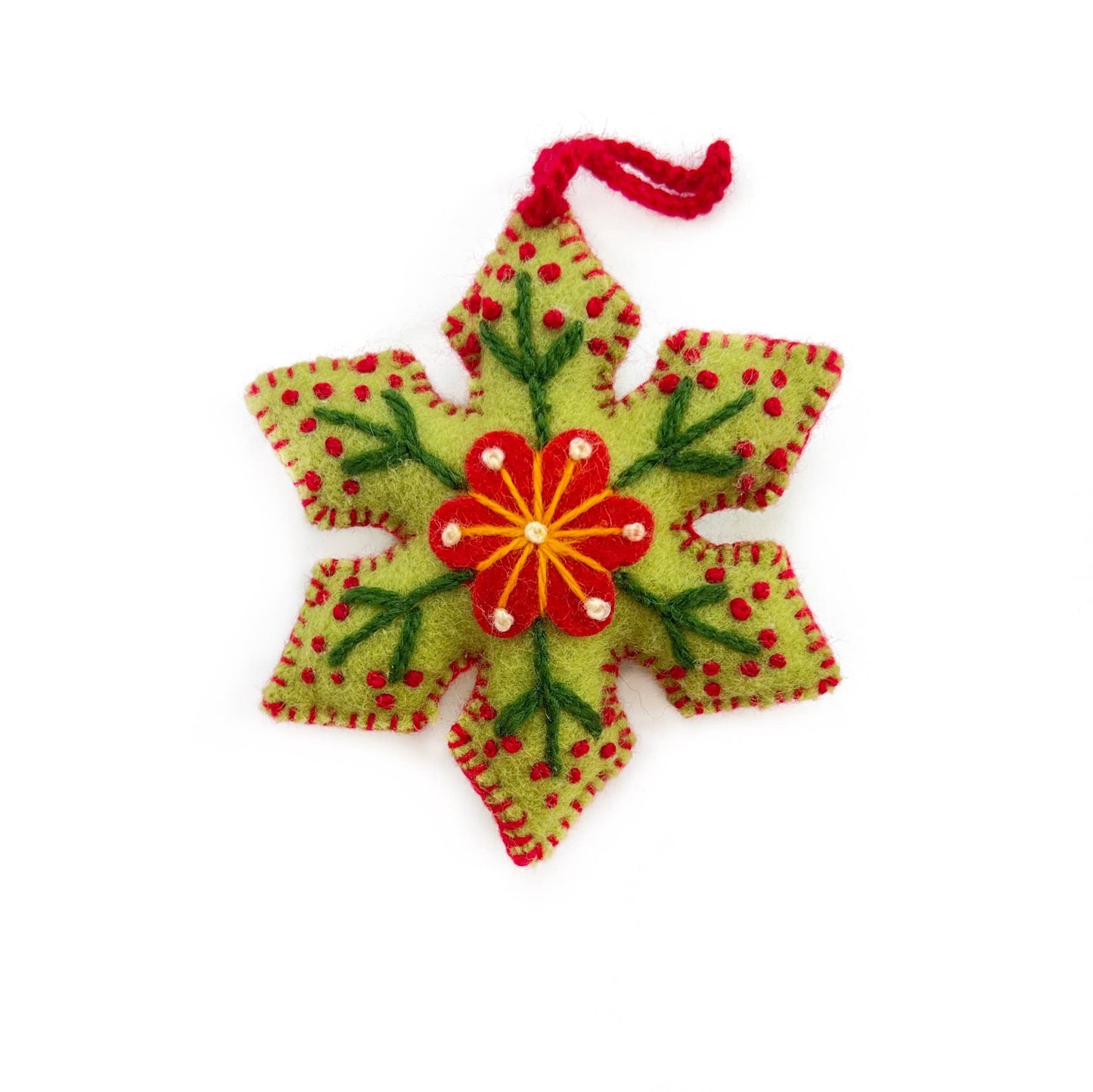 Snowflake Embroidered Ornaments - Ornaments 4 Orphans