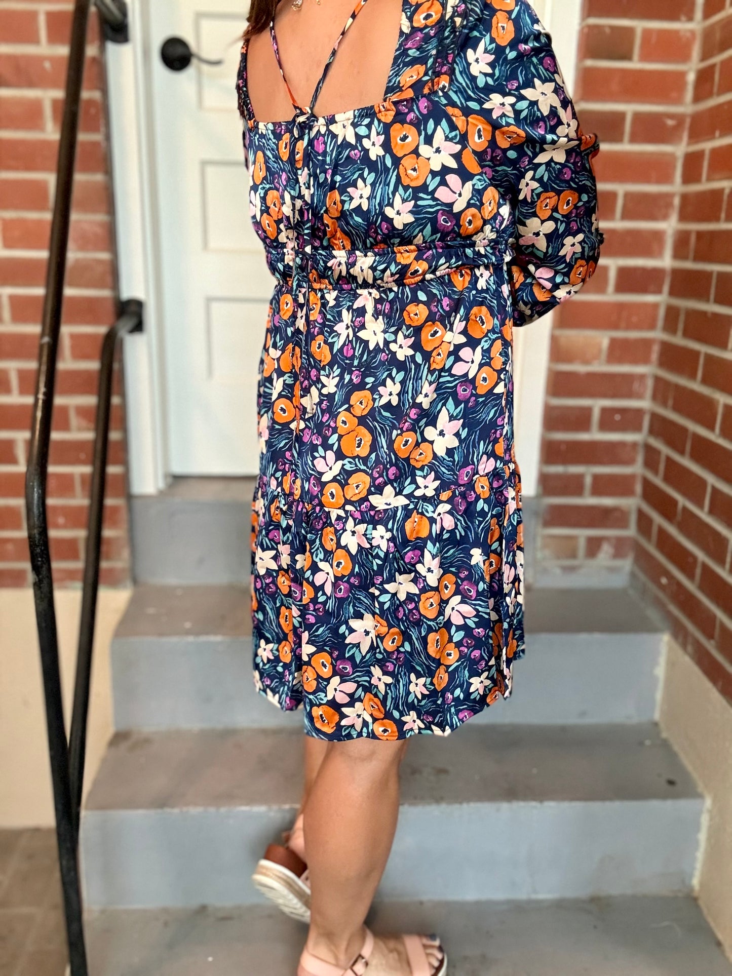 Floral Fall Dress - Large