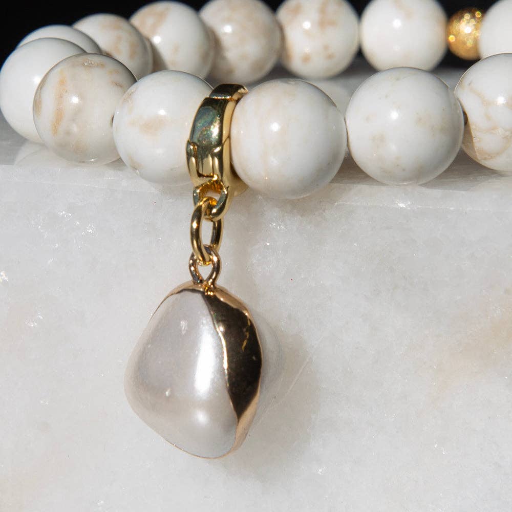 Large Pearl Charm, Charm Bar