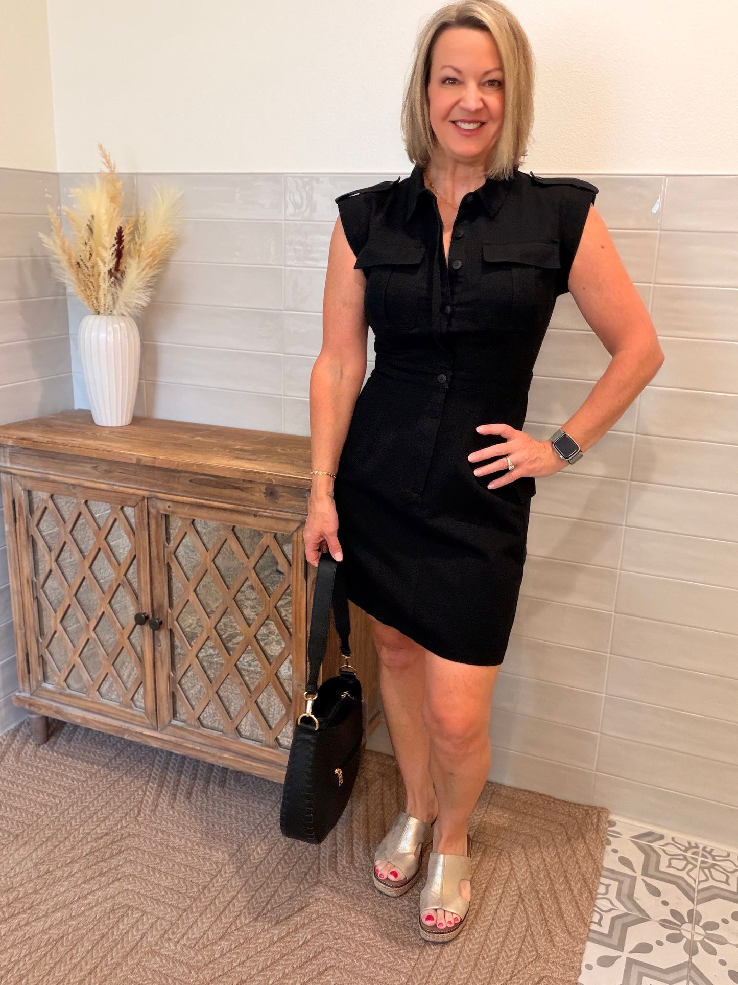 Cargo Pocket Mini Dress