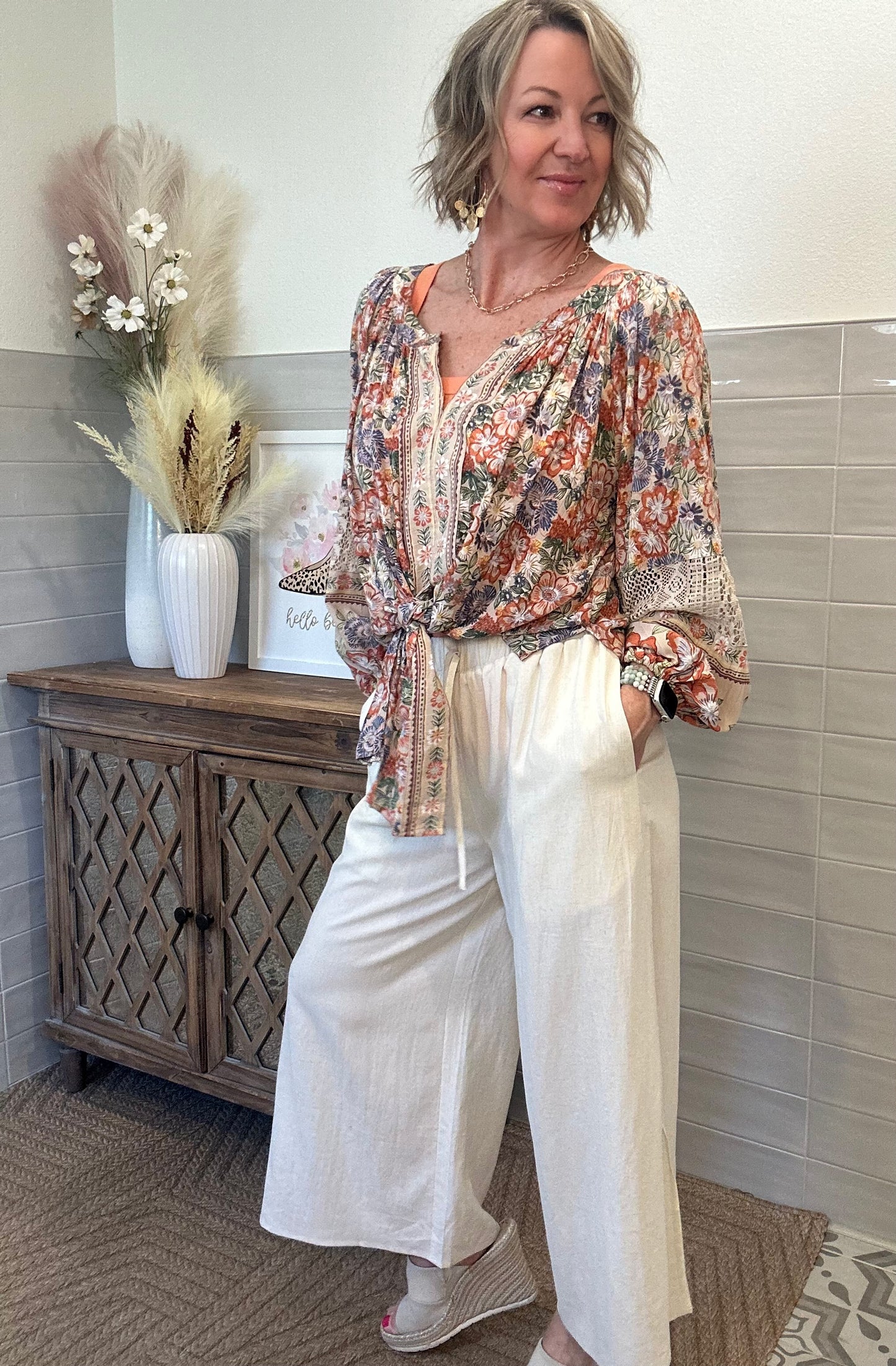 Sand Crochet Blouse