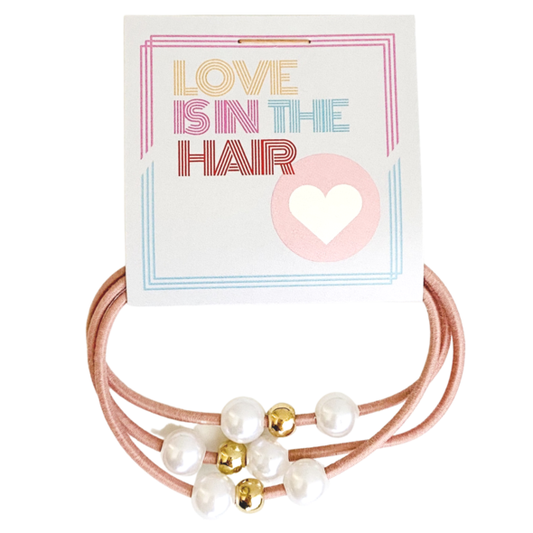 "Love is in the Hair" Hair Tie