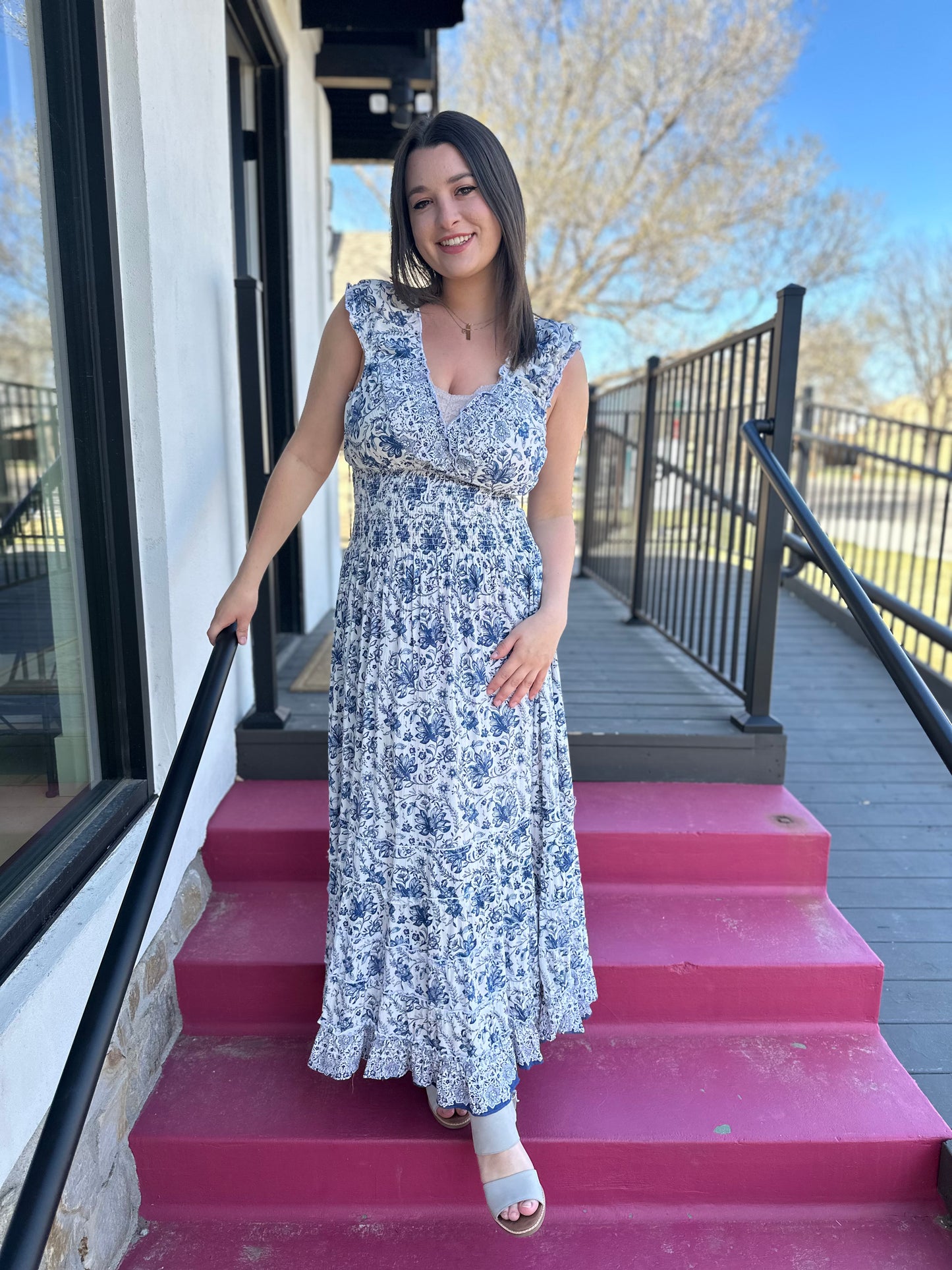 Beach Blue Maxi Dress
