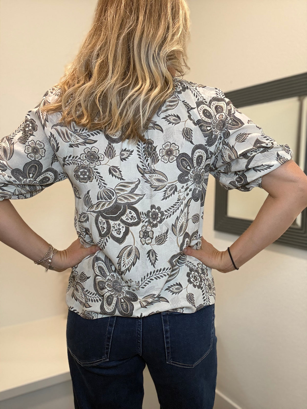 Blue Grey Blouse