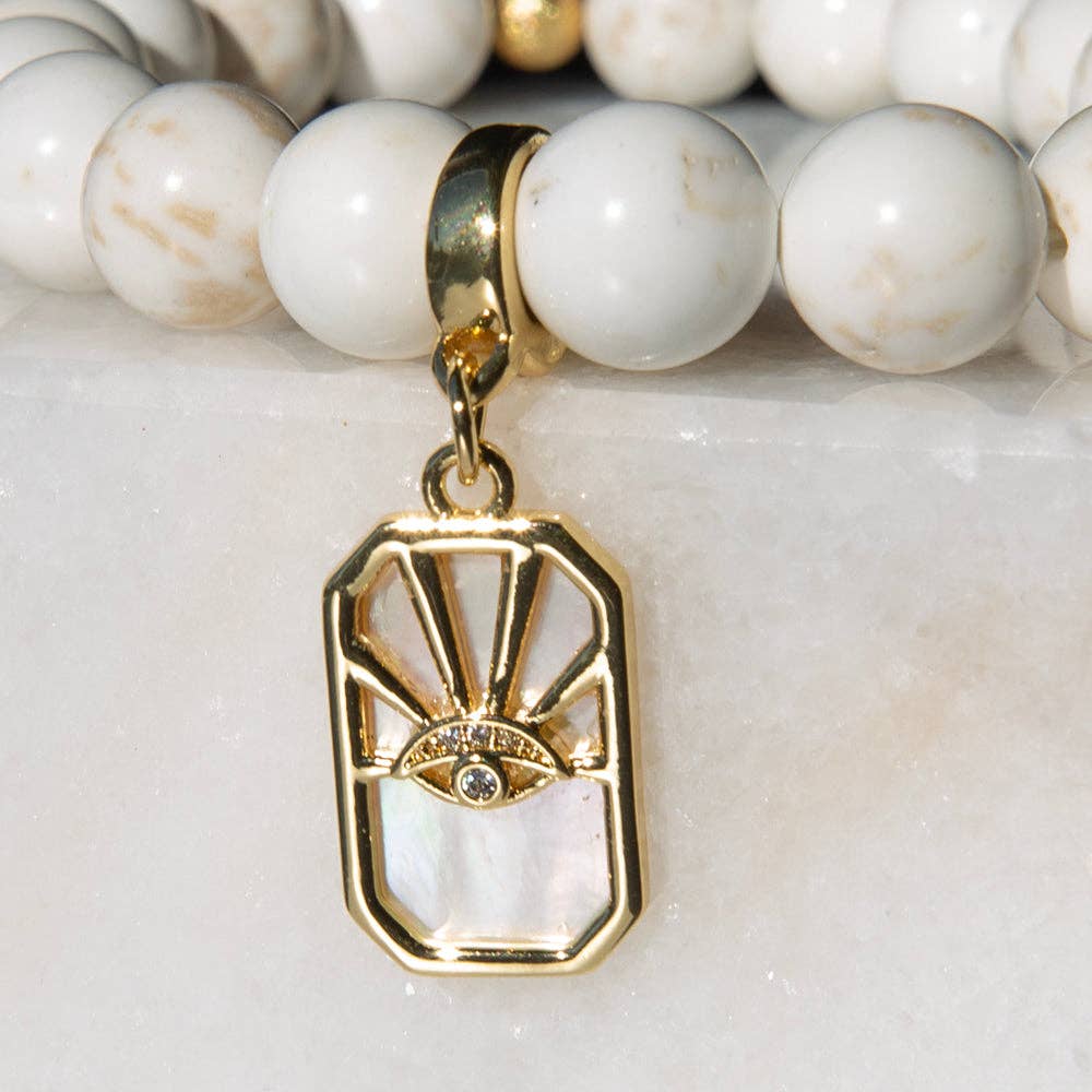 Eye Charm, Mother of Pearl, Charm Bar