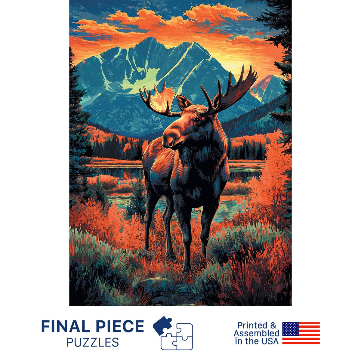 Mountain Moose Puzzle - 500 Piece