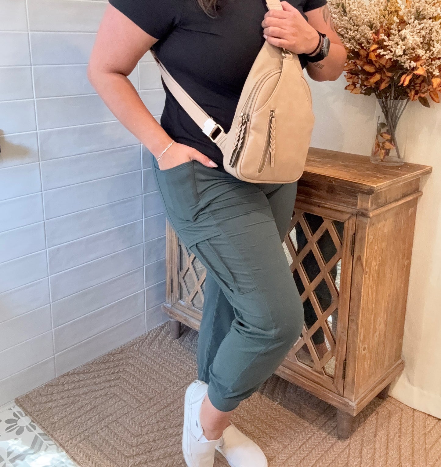 Butter Joggers with Pockets - Smocked Spruce