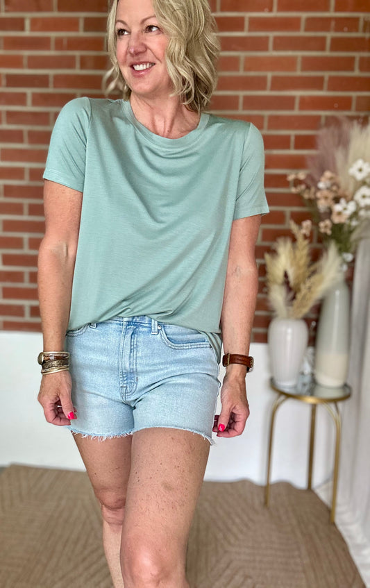 Basic Top - Moss Green