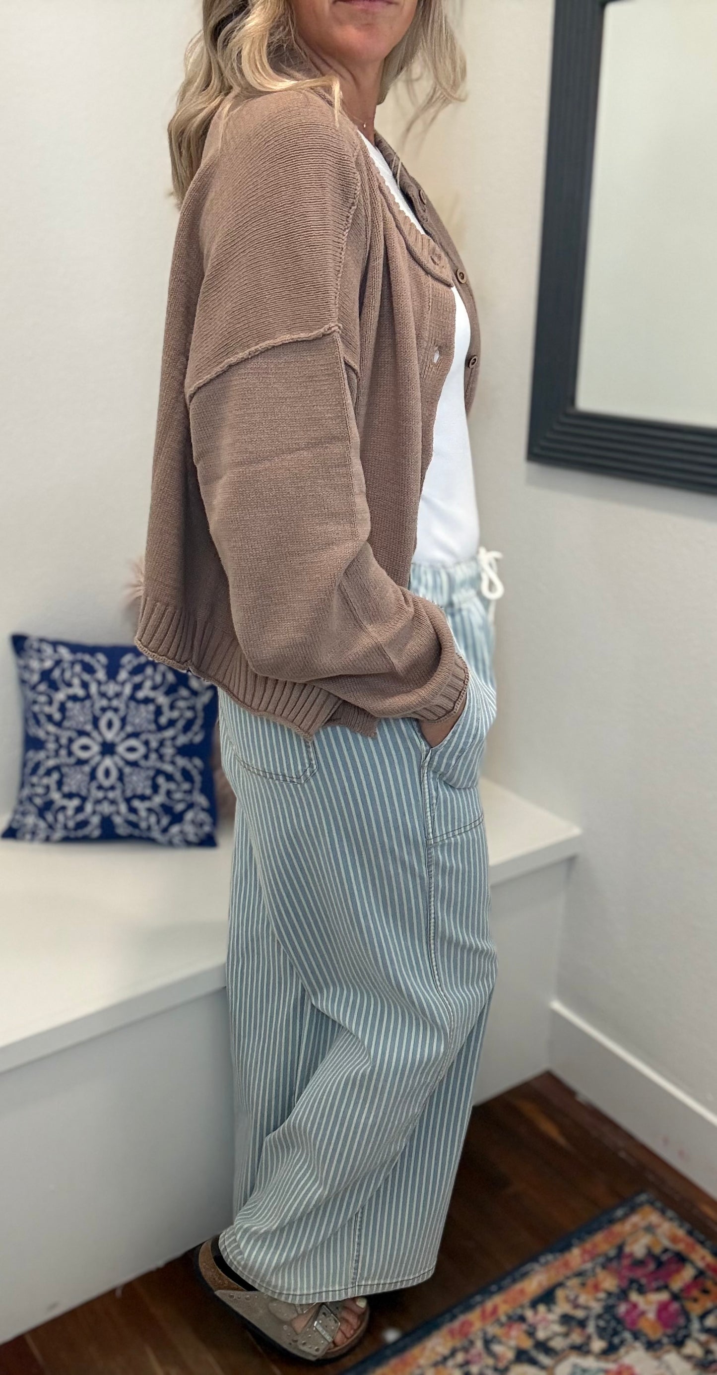 Striped Wide Leg Pants