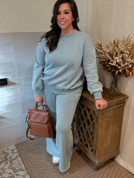 Fleece Acid Wash Sweatpants