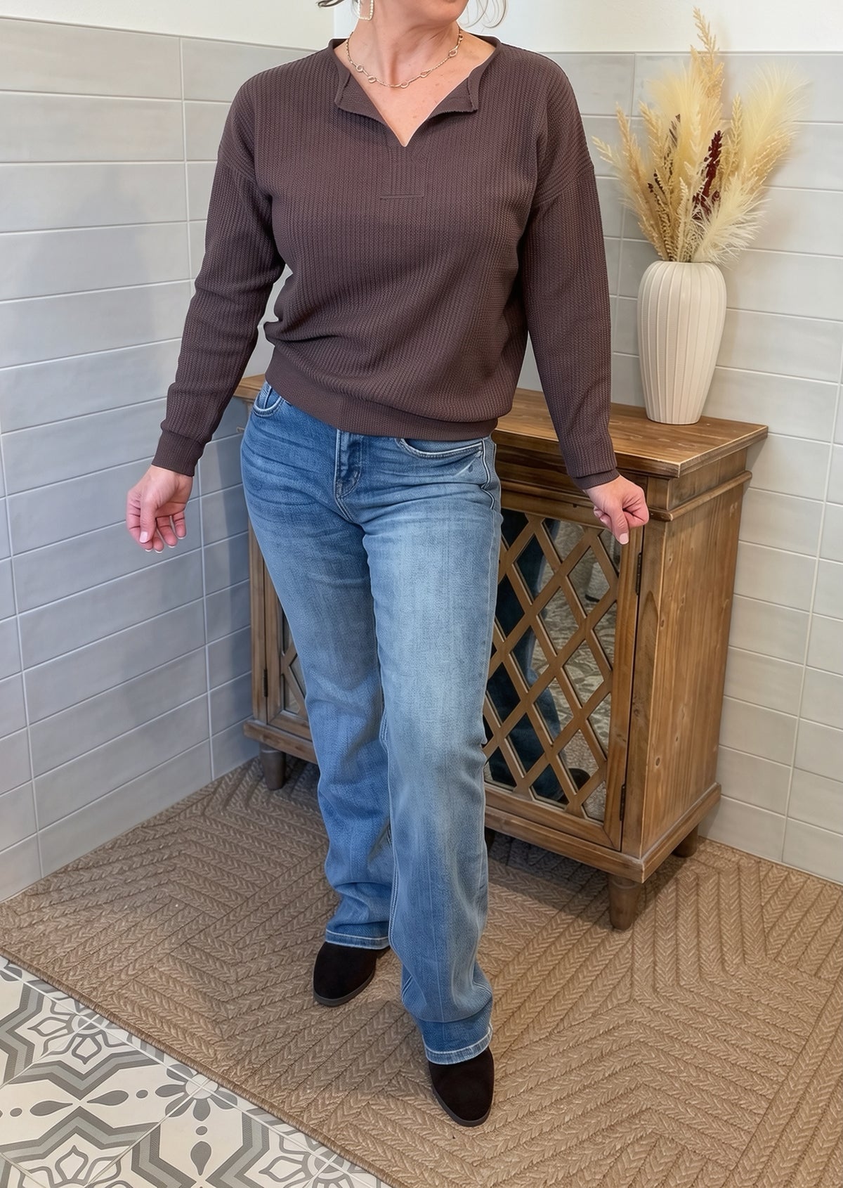 Mid Rise Bootcut Jeans