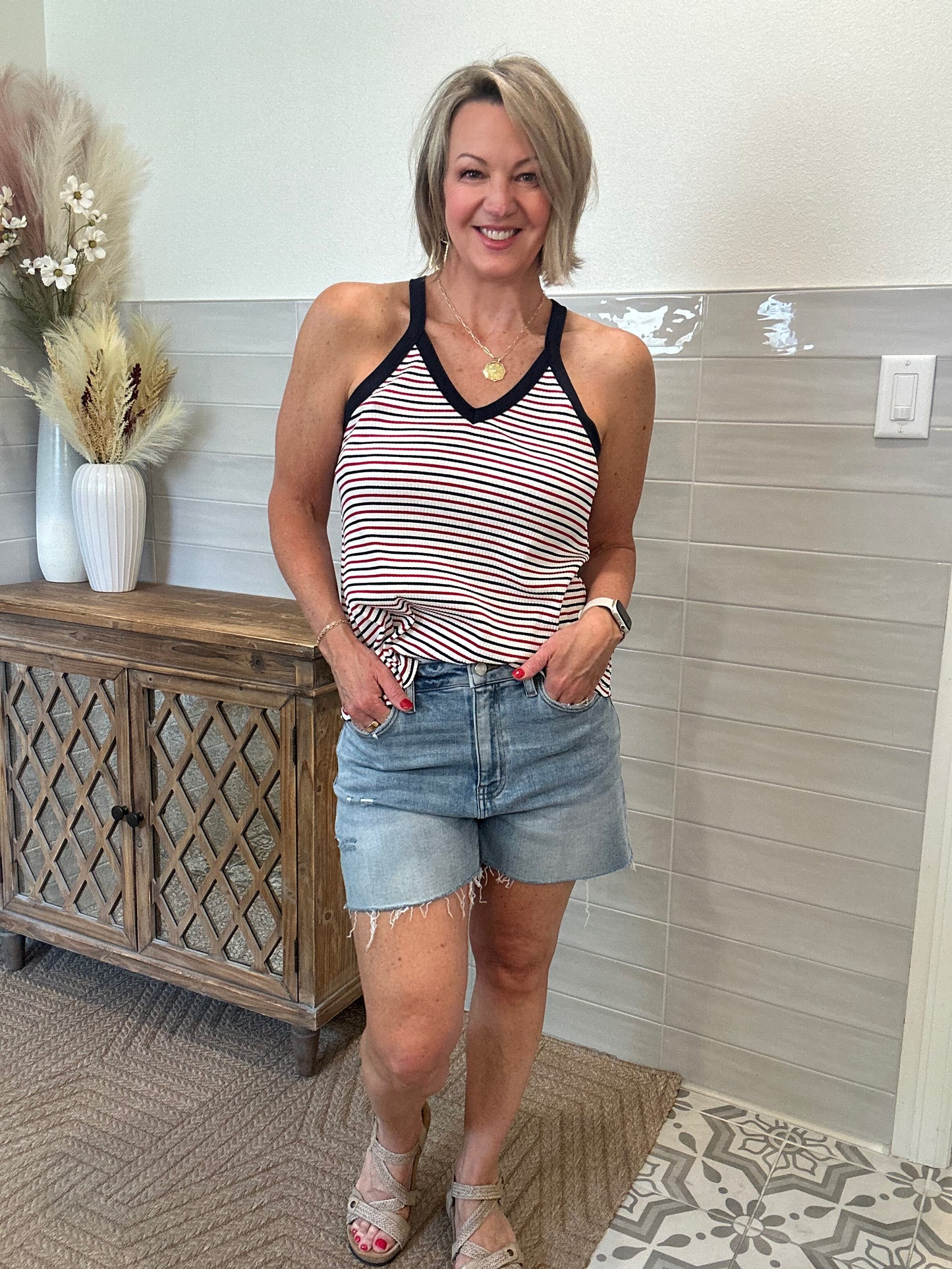 Multi Striped Tank Top