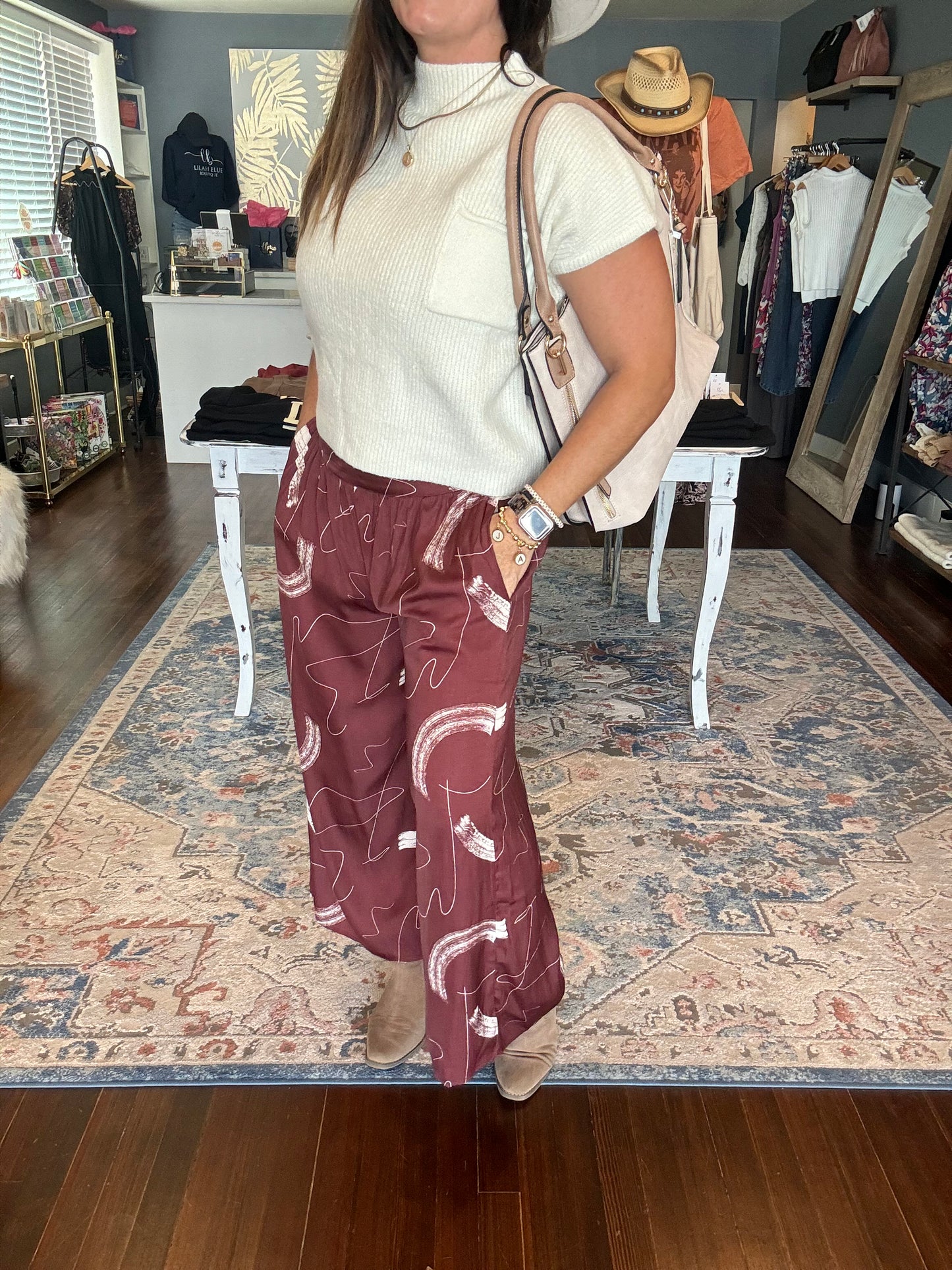 Vino Flowy Pants - Small