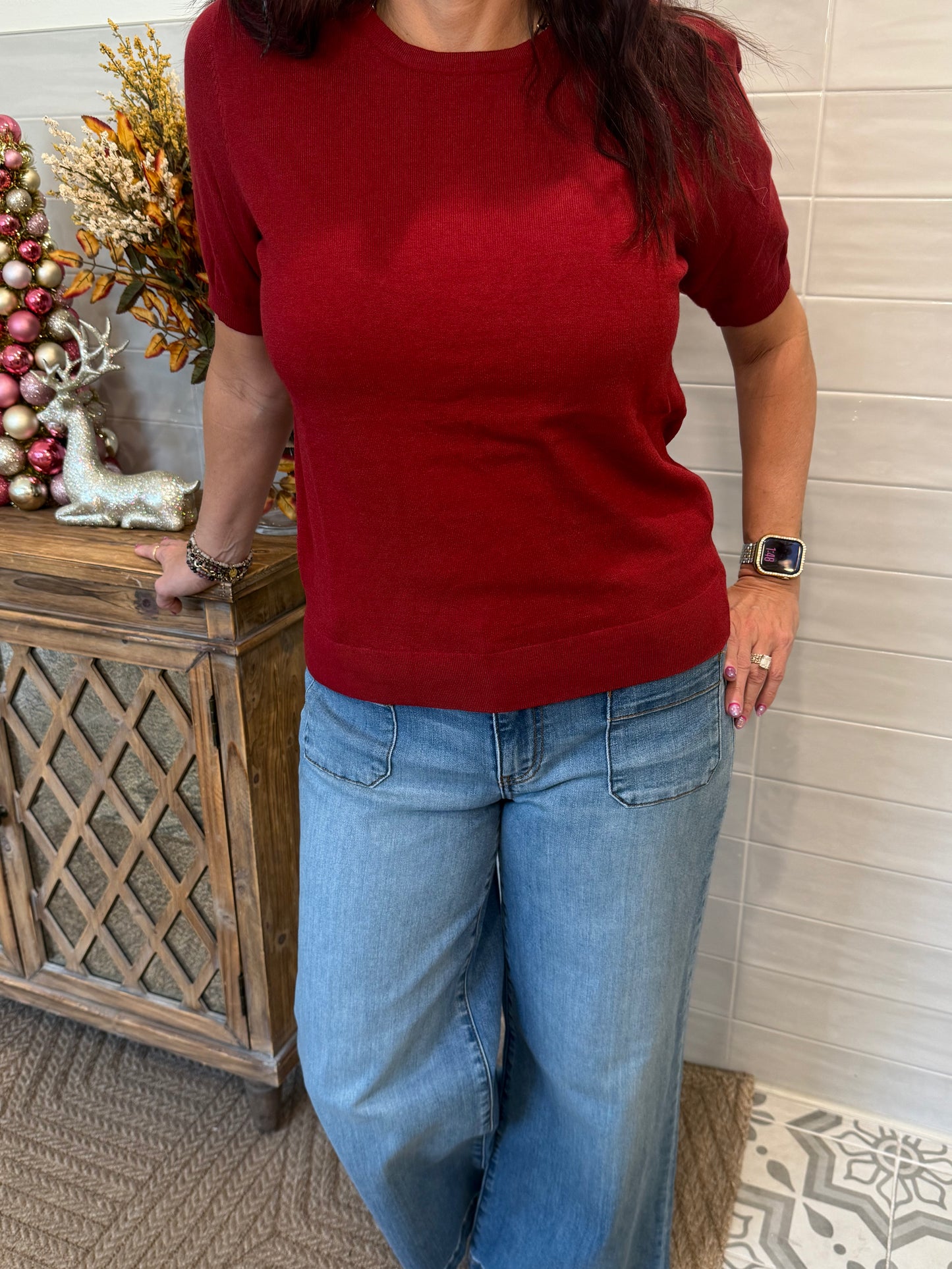 Meg High Rise Wide Leg Jeans - Light Wash - KUT