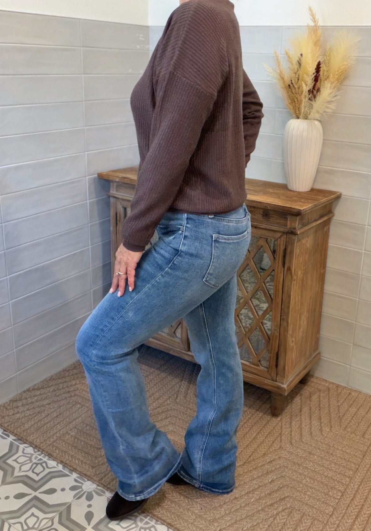 Mid Rise Bootcut Jeans