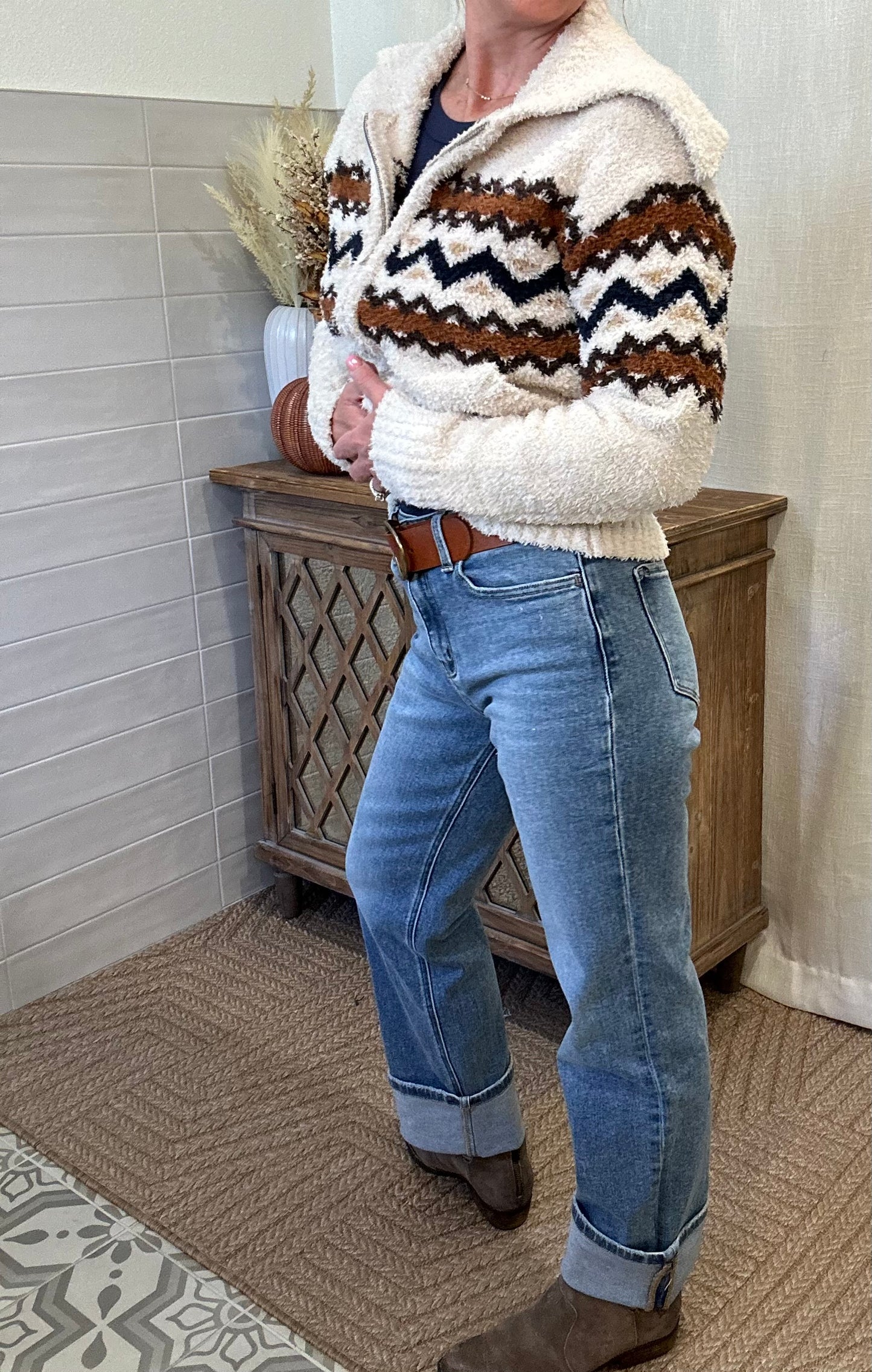 Eminent High Rise Straight Jeans