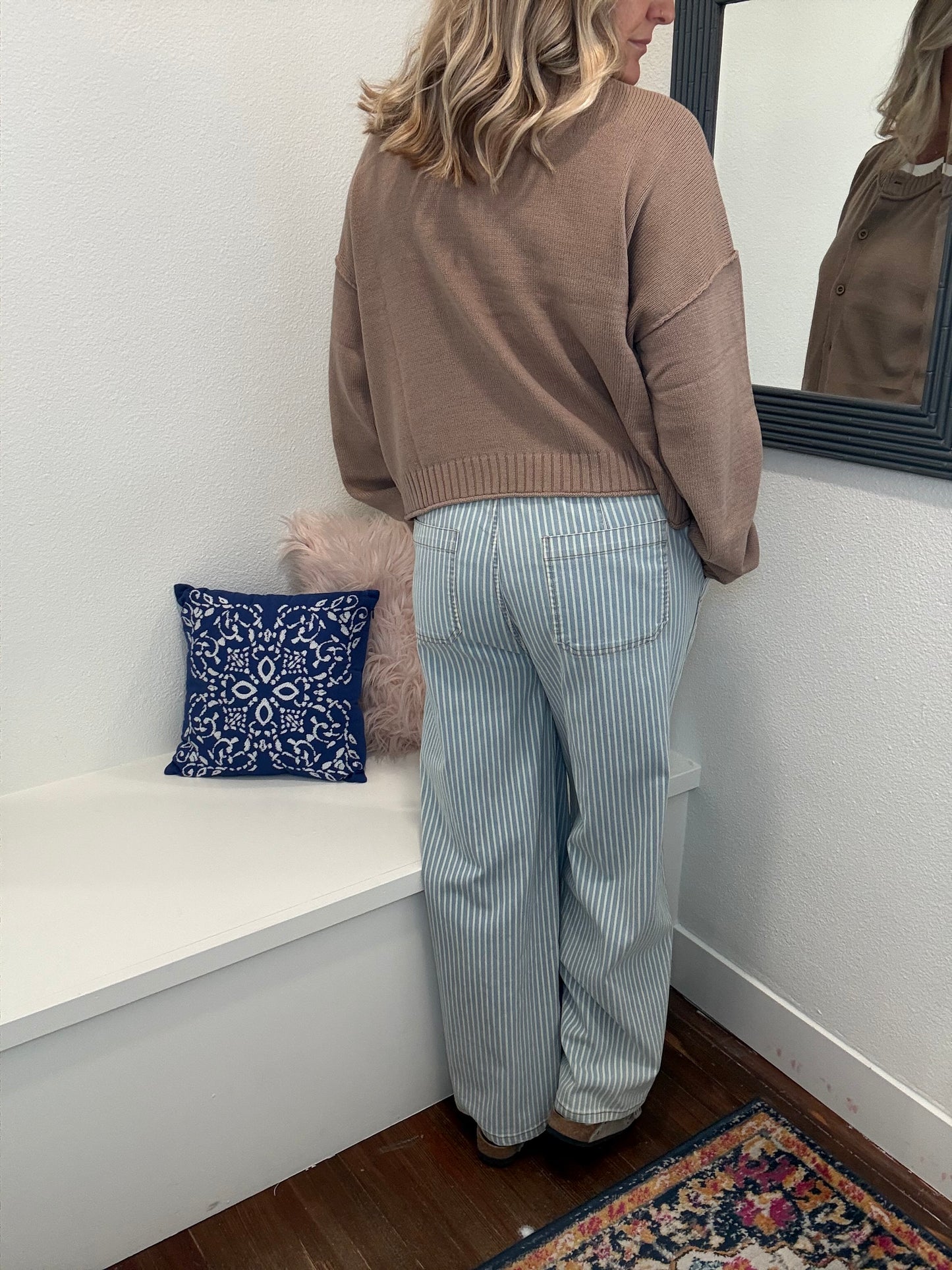 Striped Wide Leg Pants