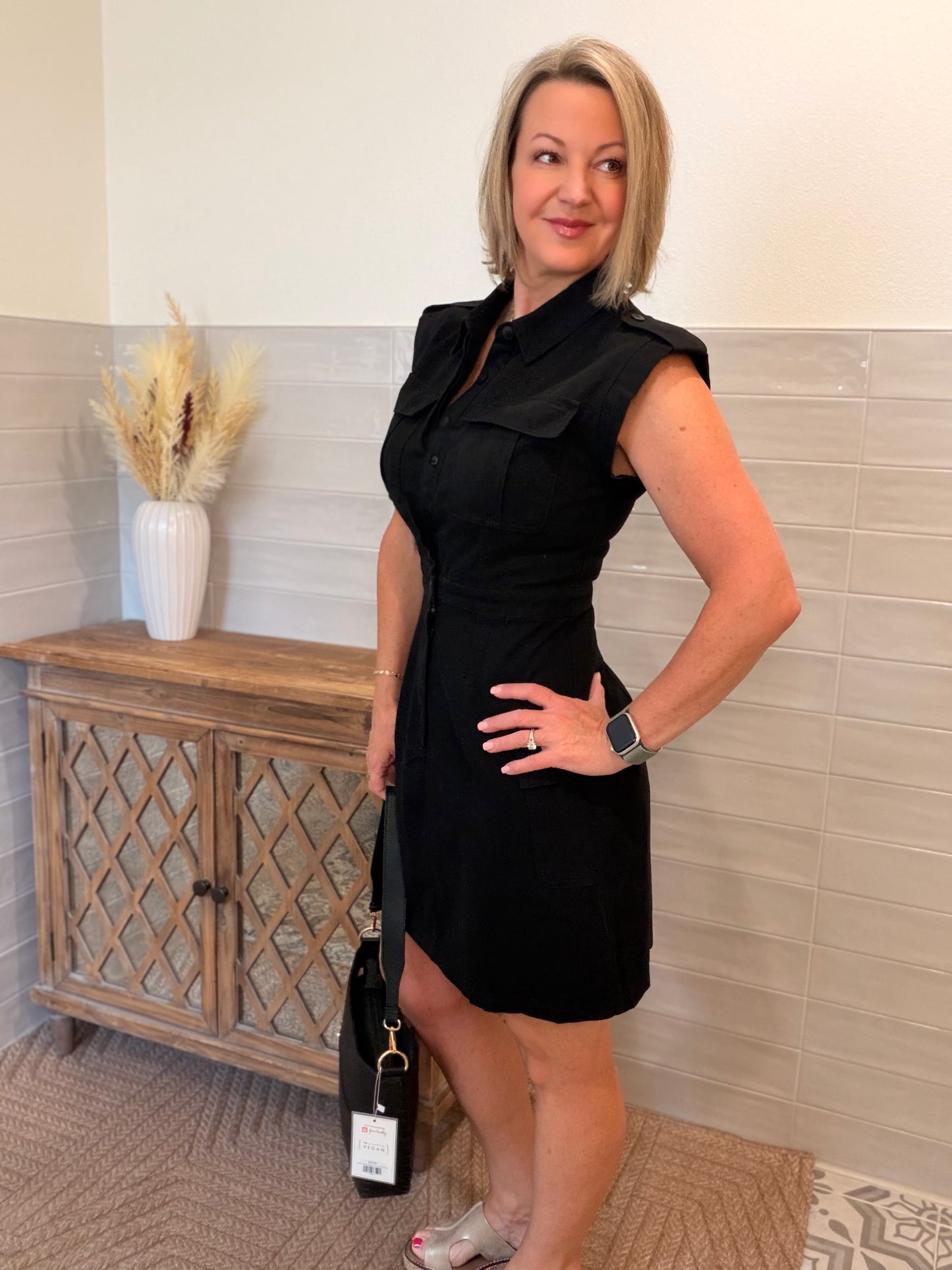 Cargo Pocket Mini Dress